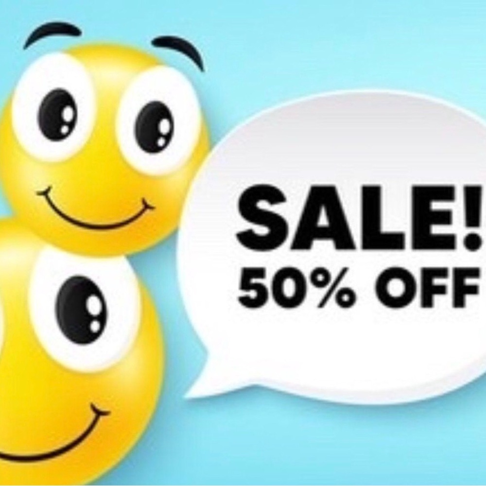 ALL ITEMS TAKE HALF OFF LISTED